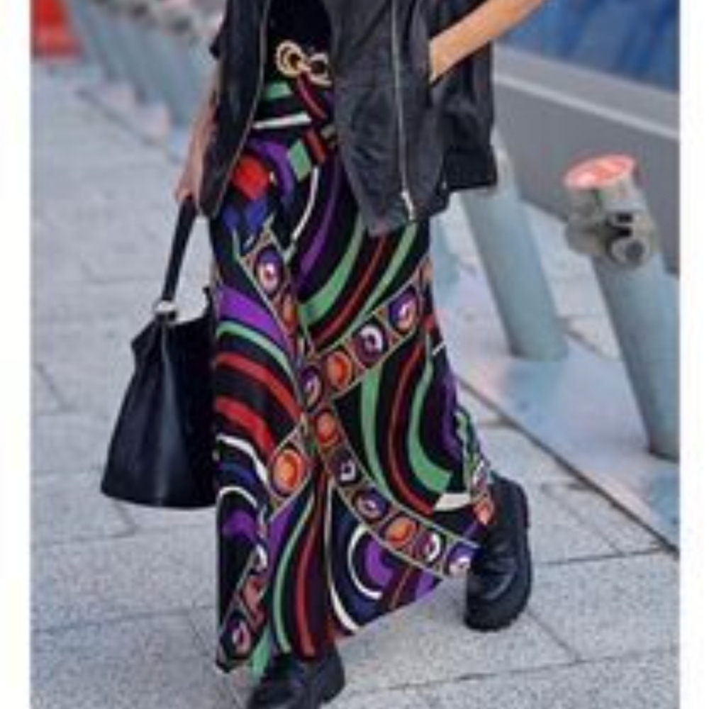 Zara Multicolor Maxi Skirt for Women